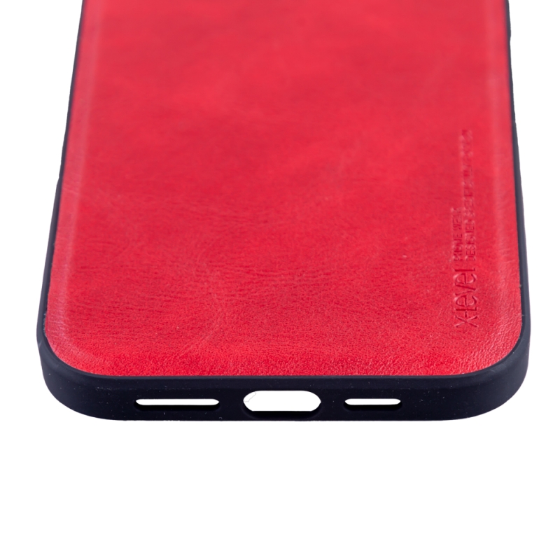 Husa de protectie Loomax, Iphone 13 Pro Max, piele ecologica, rosu