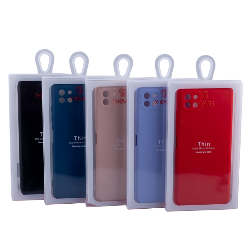 Husa de protectie Loomax, Samsung Galaxy A22 5G, silicon subtire, rosu