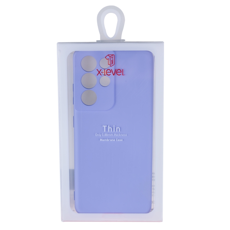 Husa de protectie Loomax Samsung S21 Ultra, Silicon Subtire, Lilac