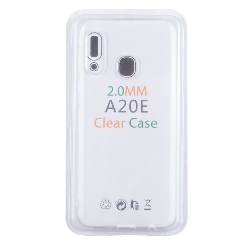 Husa Loomax de protectie Samsung A20E, silicon subtire, 2 mm, transparent