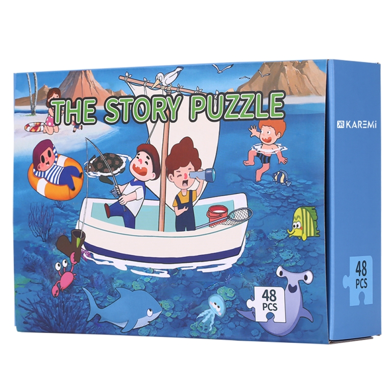 Puzzle Karemi, Excursie de pescuit in mare, 48 piese, nr 11