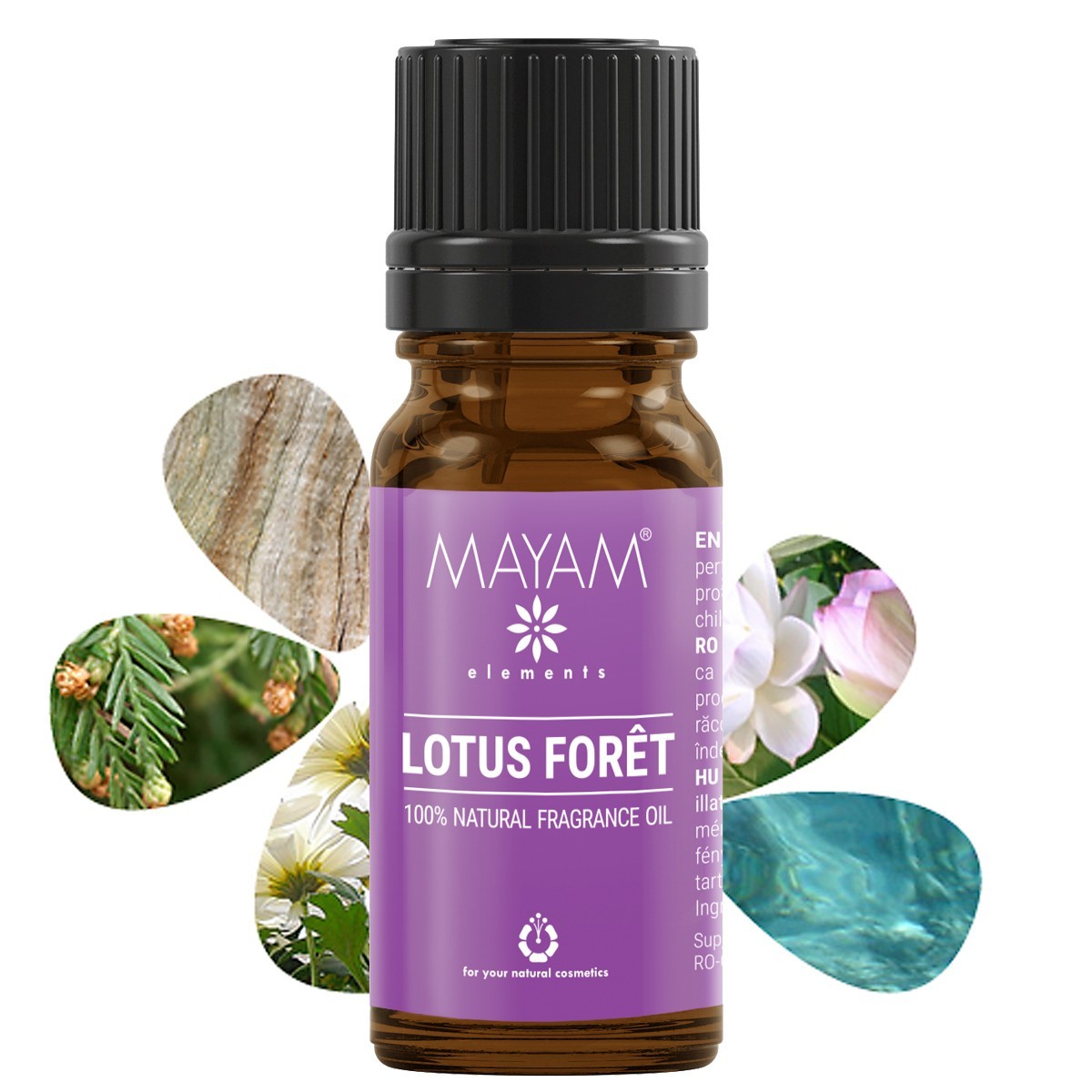 Parfumant natural Elemental, Lotus Foret, 10 ml