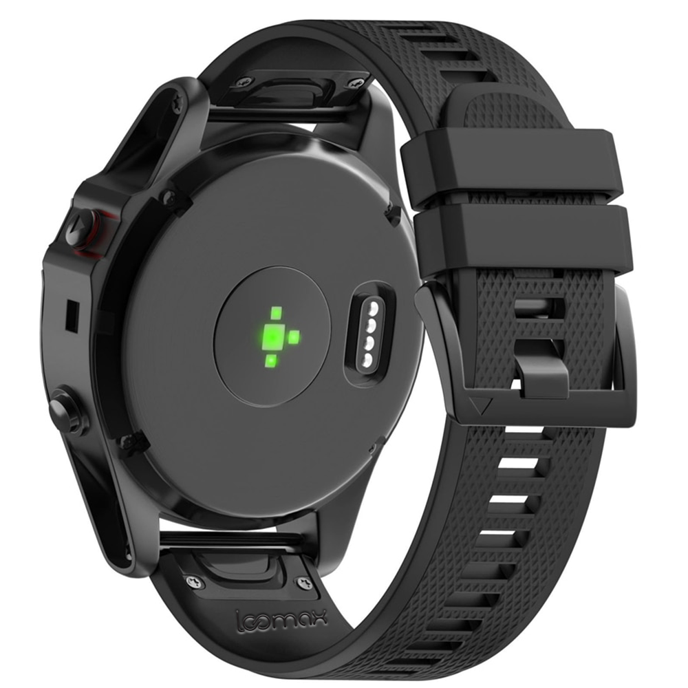 Bratara ceas Smartwatch Loomax, 26 mm, din silicon, negru