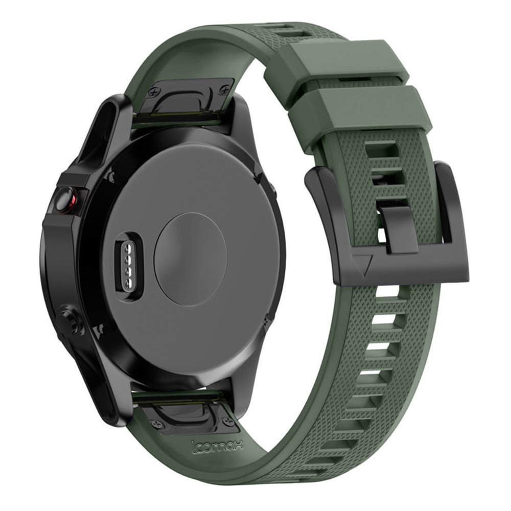 Bratara ceas Smartwatch Loomax, 26 mm, din silicon, verde inchis