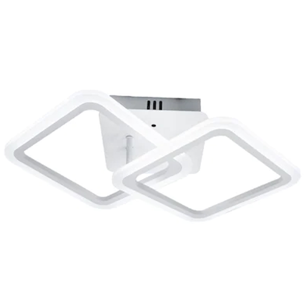 Lustra LED cu telecomanda, 60 w, lumina rece/calda/neutra, alba, intensitate reglabila